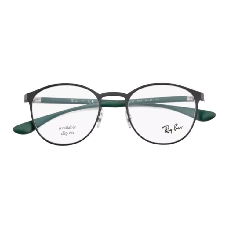 Оправа RayBan Сплав Металл Оправа для очков Овальная Унисекс Черная - изображение 2