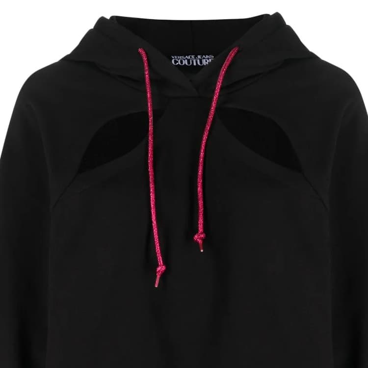 Худи VERSACE JEANS COUTURE Черные Женские Толстовки - изображение 5