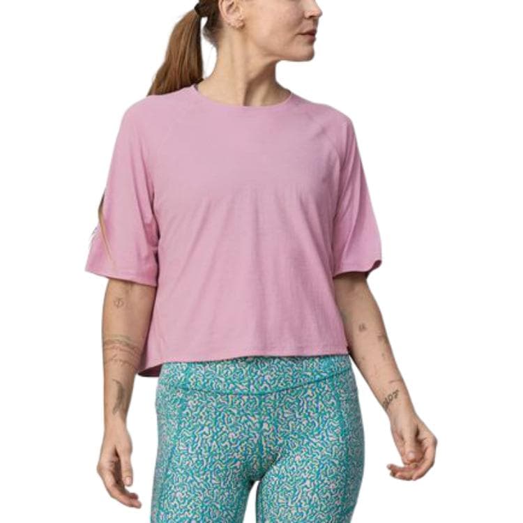 Футболка patagonia Short-Sleeved Capilene Cool Trail Cropped Shirt T - изображение 7