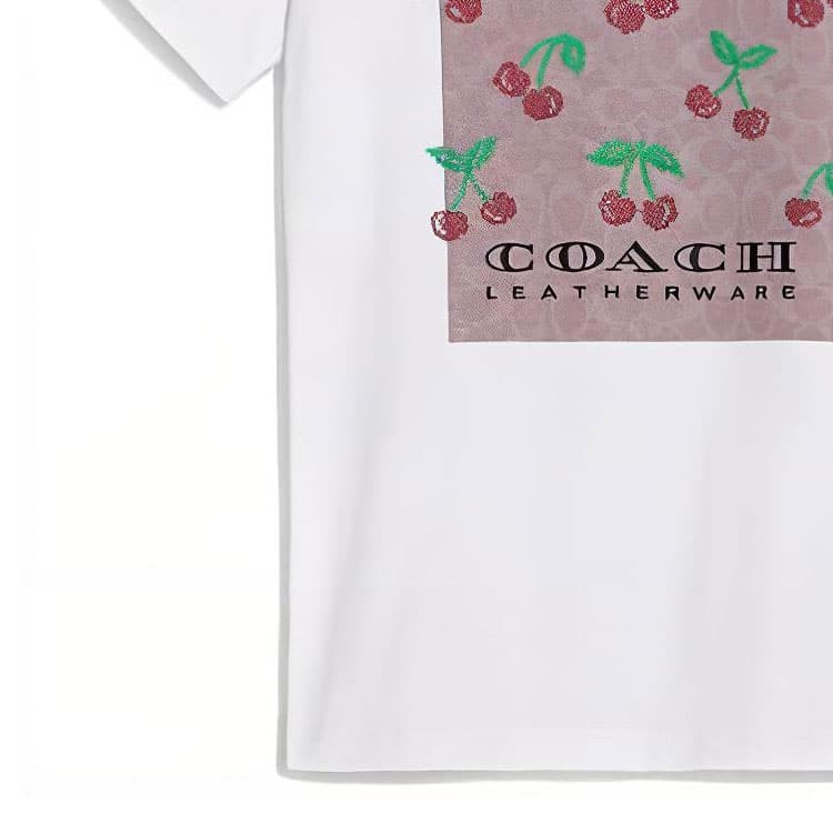 Футболка COACH Белые Женские Футболки - изображение 6