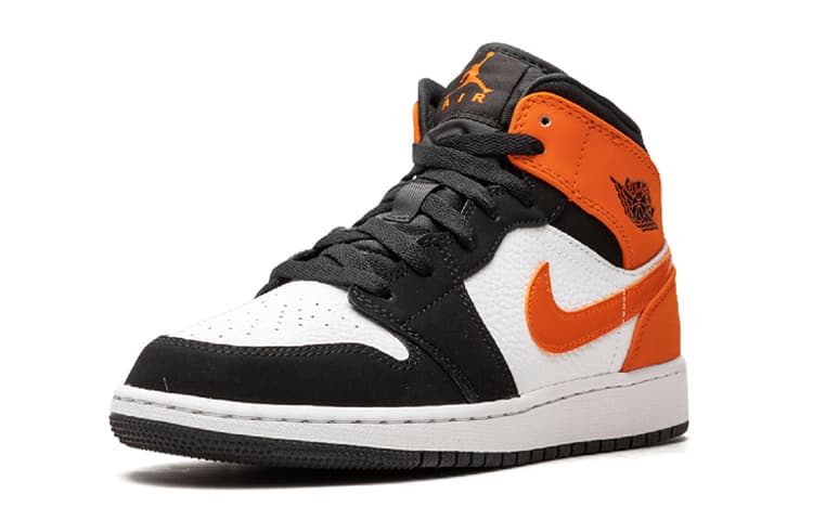 Кроссовки для баскетбола Jordan Air Jordan 1 Mid Shattered Backboard GS - изображение 3
