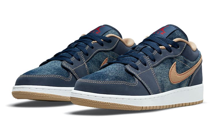 Кроссовки для баскетбола Jordan Air Jordan 1 Denim GS - изображение 3