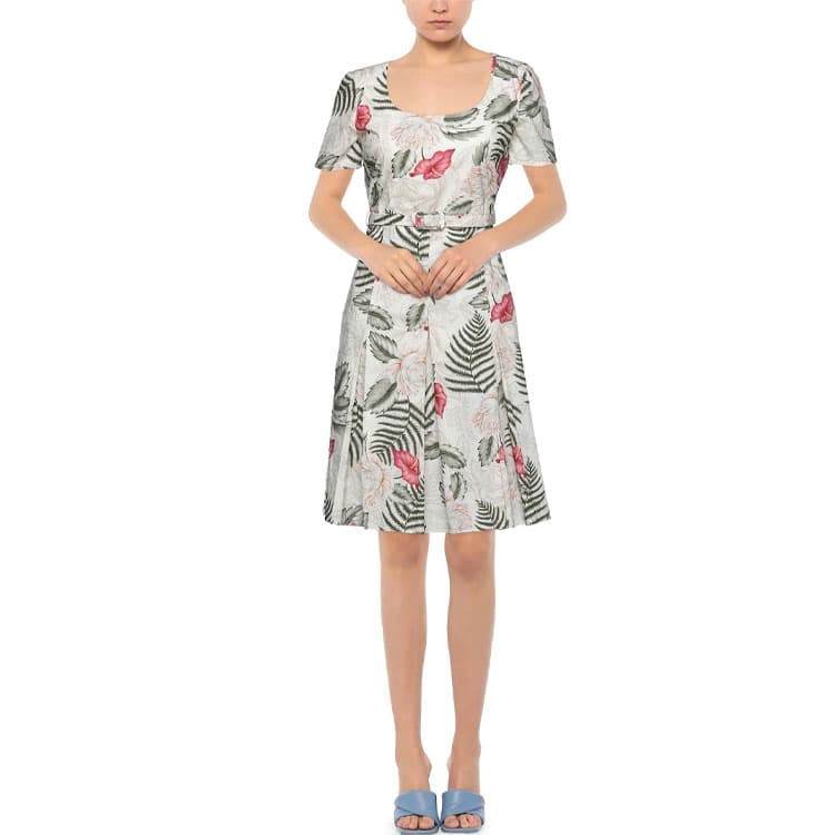 Платье Gucci Floral Print Dress - изображение 9