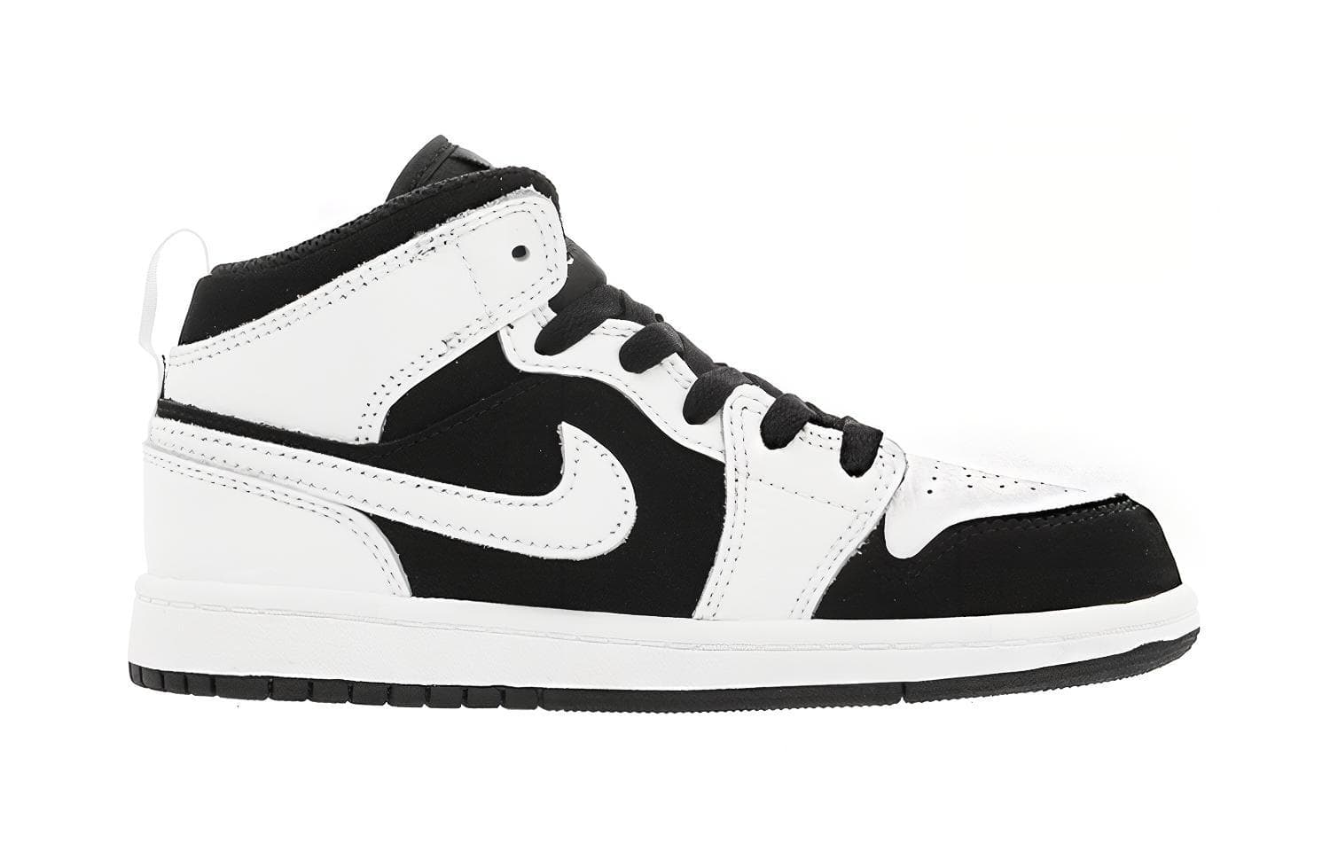 Кроссовки для баскетбола Jordan Air Jordan 1 Mid White Black - изображение 2