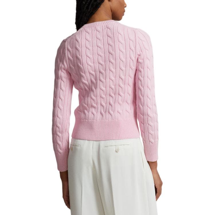 Кофта Polo Ralph Lauren Cable-Knit Cotton Crewneck Cardigan Logo - изображение 4