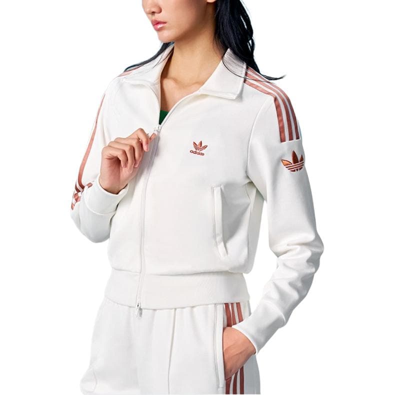 Куртка Adidas Originals TRACK TOP Куртки Пальто Женские Ярко-белый - изображение 4