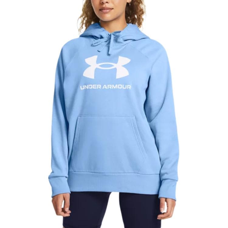Худи Under Armour Rival FleeceBig Логотип UA Толстовка Платье-ханьфу в стиле худи Женские Horizon Blue - изображение 3