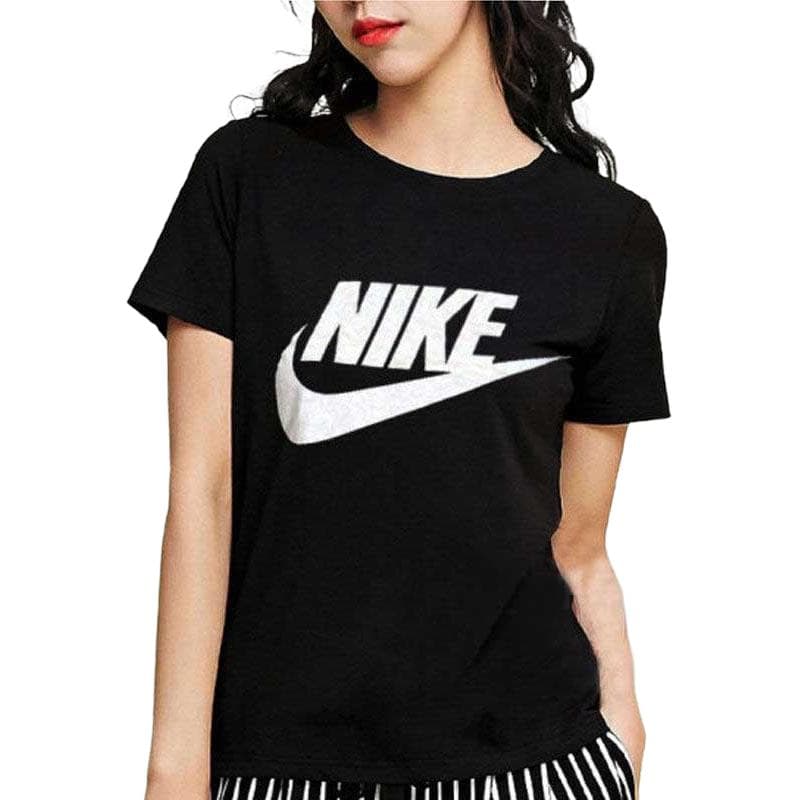 Футболка Nike Набор волшебных цветов в форме рукава T-рубашка женский черный - изображение 6