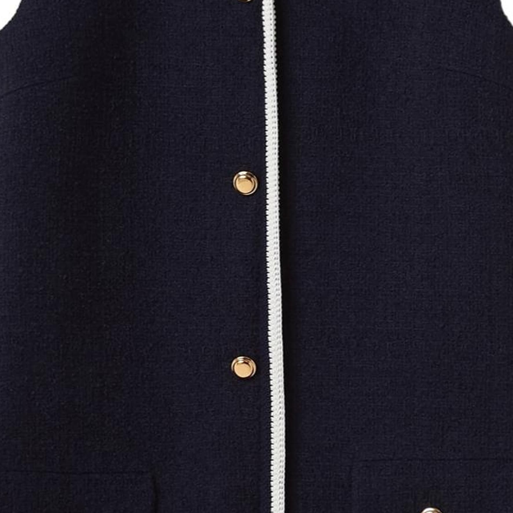 Miu Miu SS24 Colorblock Sleeveless Dress Navy - изображение 6
