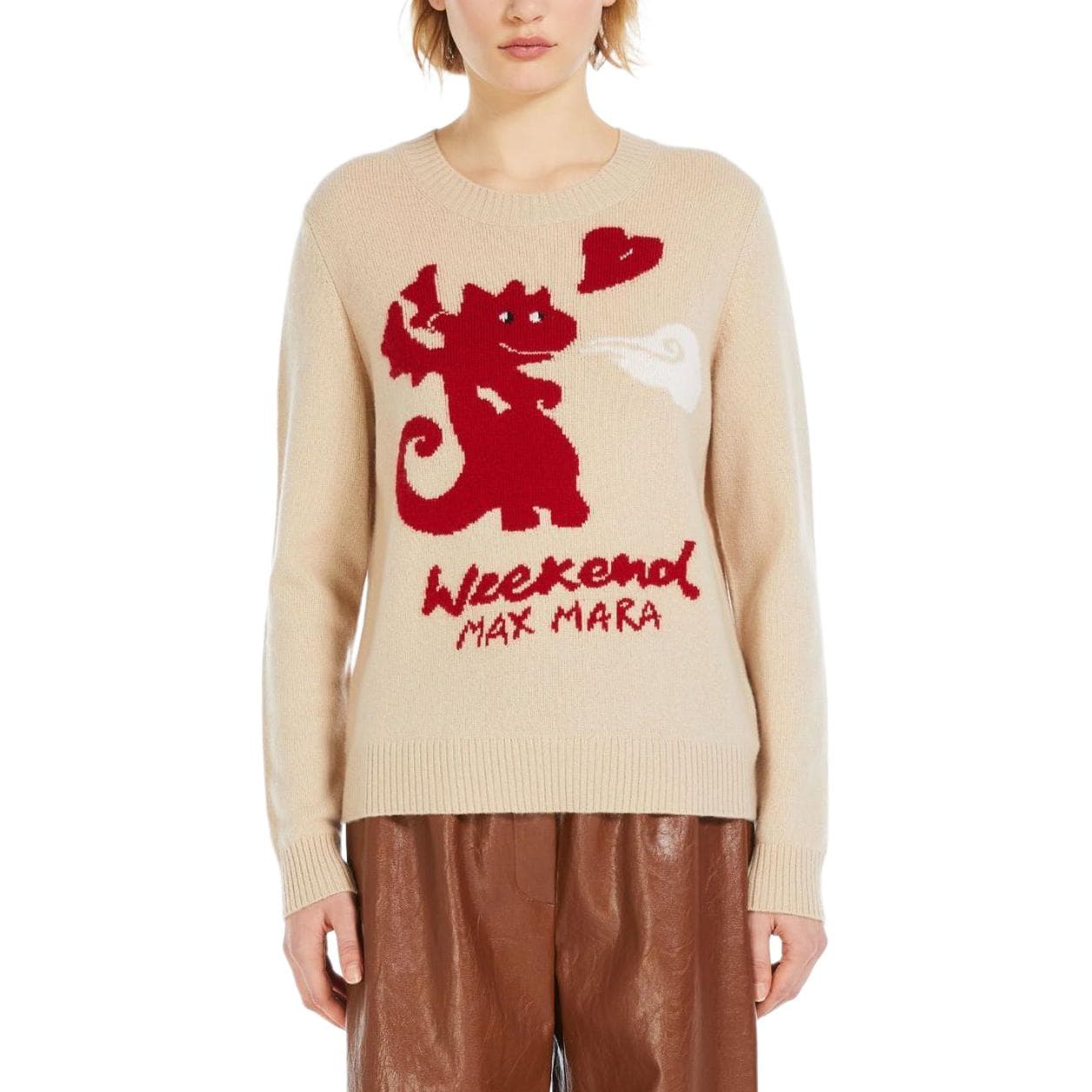Кардиган WEEKEND MaxMara SS24 Cashmere Crew-Neck Sweater - изображение 3