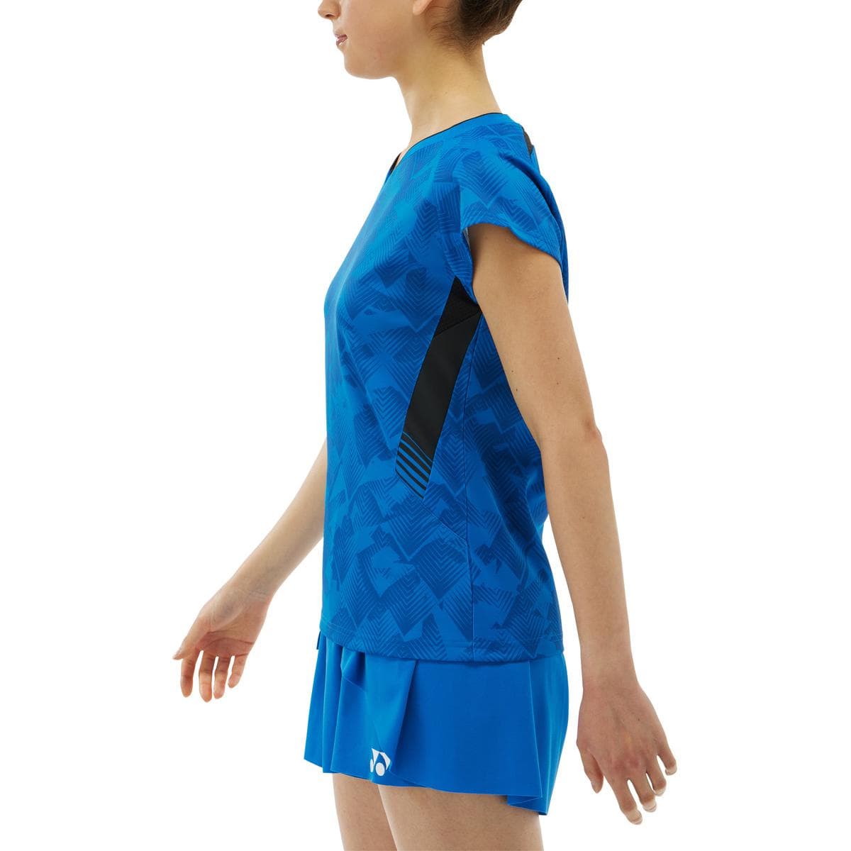Футболка YONEX Logo V-Neck T-Shirt Blue - изображение 4