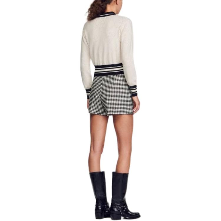 Кофта Sandro Two-Tone Cardig - изображение 3