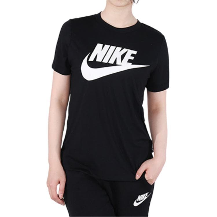 Футболка Nike Набор волшебных цветов в форме рукава T-рубашка женский черный - изображение 4