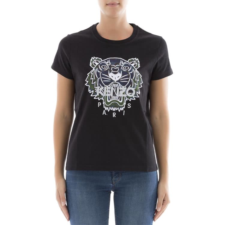 Футболка KENZO Tiger Head T-Shirt Black - изображение 4