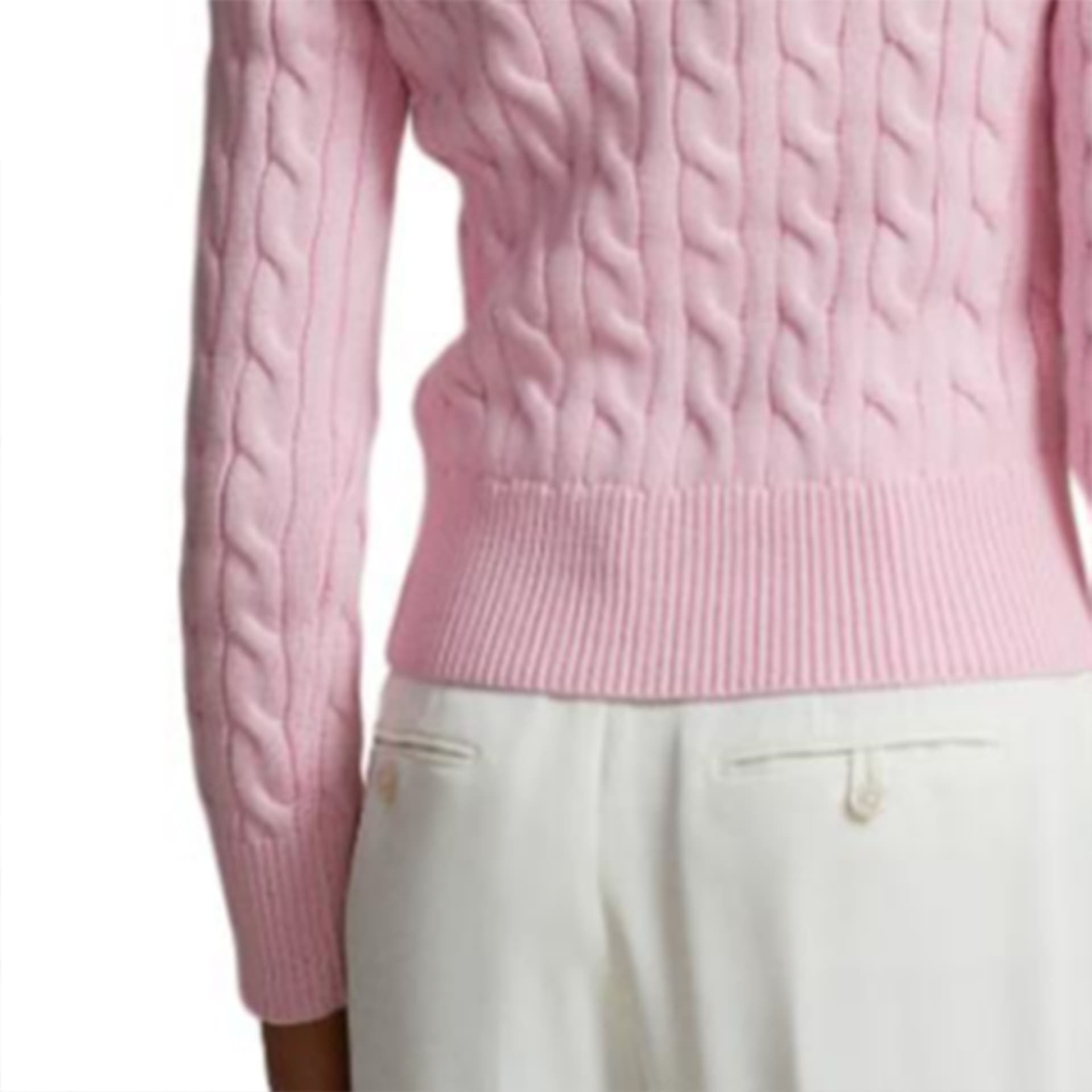 Кофта Polo Ralph Lauren Cable-Knit Cotton Crewneck Cardigan Logo - изображение 5