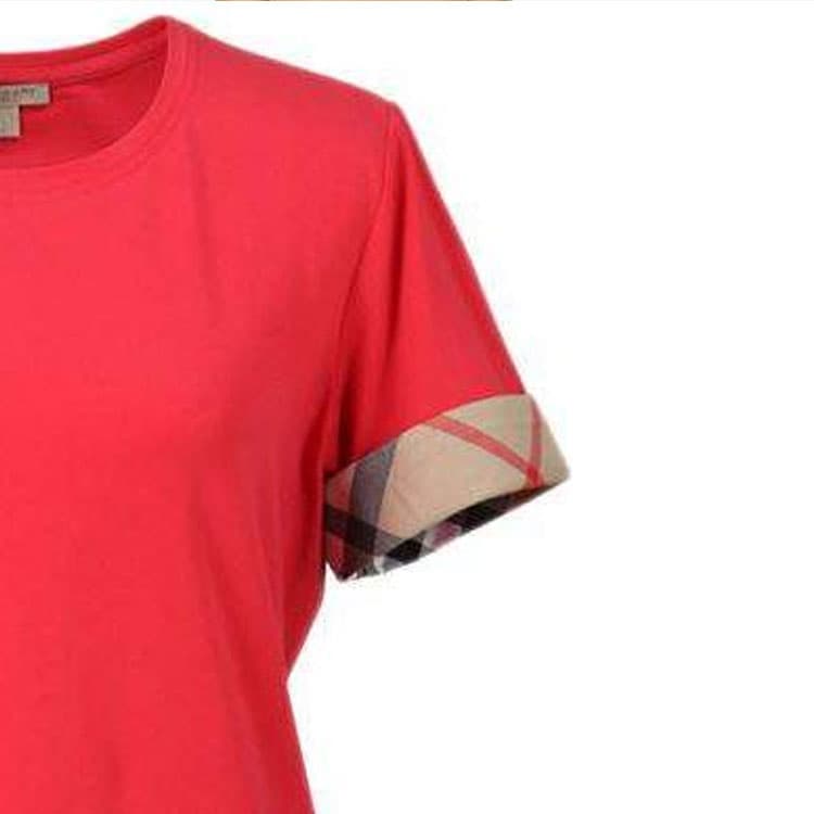 Футболка Burberry Красный Женские T-рубашки - изображение 4