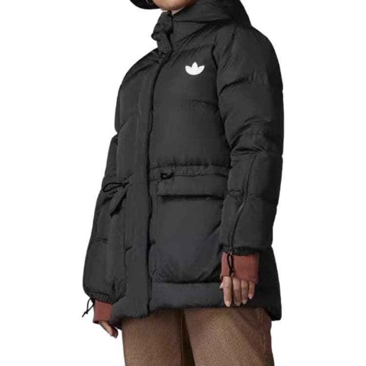 Пуховик Adidas Originals Down Puffer Пуховик Женский Черный - изображение 2