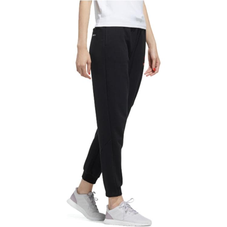 Штаны Adidas Neo Вязаные Спортивные Брюки Женские Черные - изображение 3