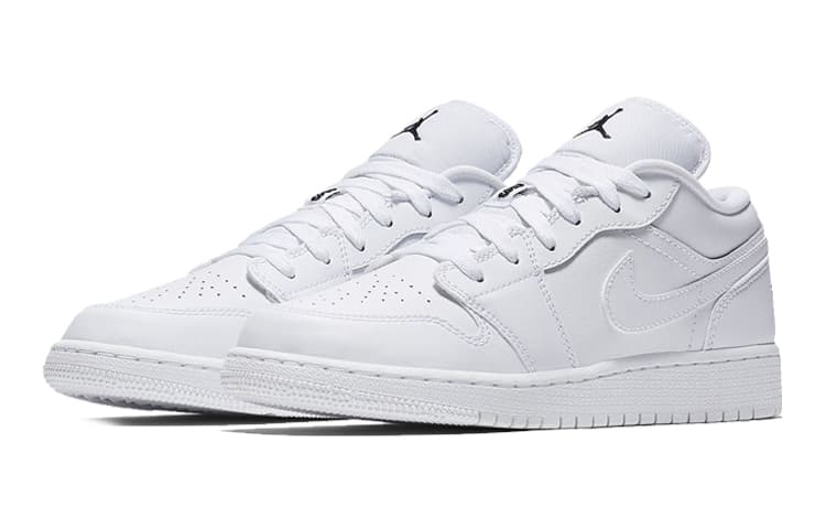 Кроссовки для баскетбола Jordan Air Jordan 1 Low white GS - изображение 3