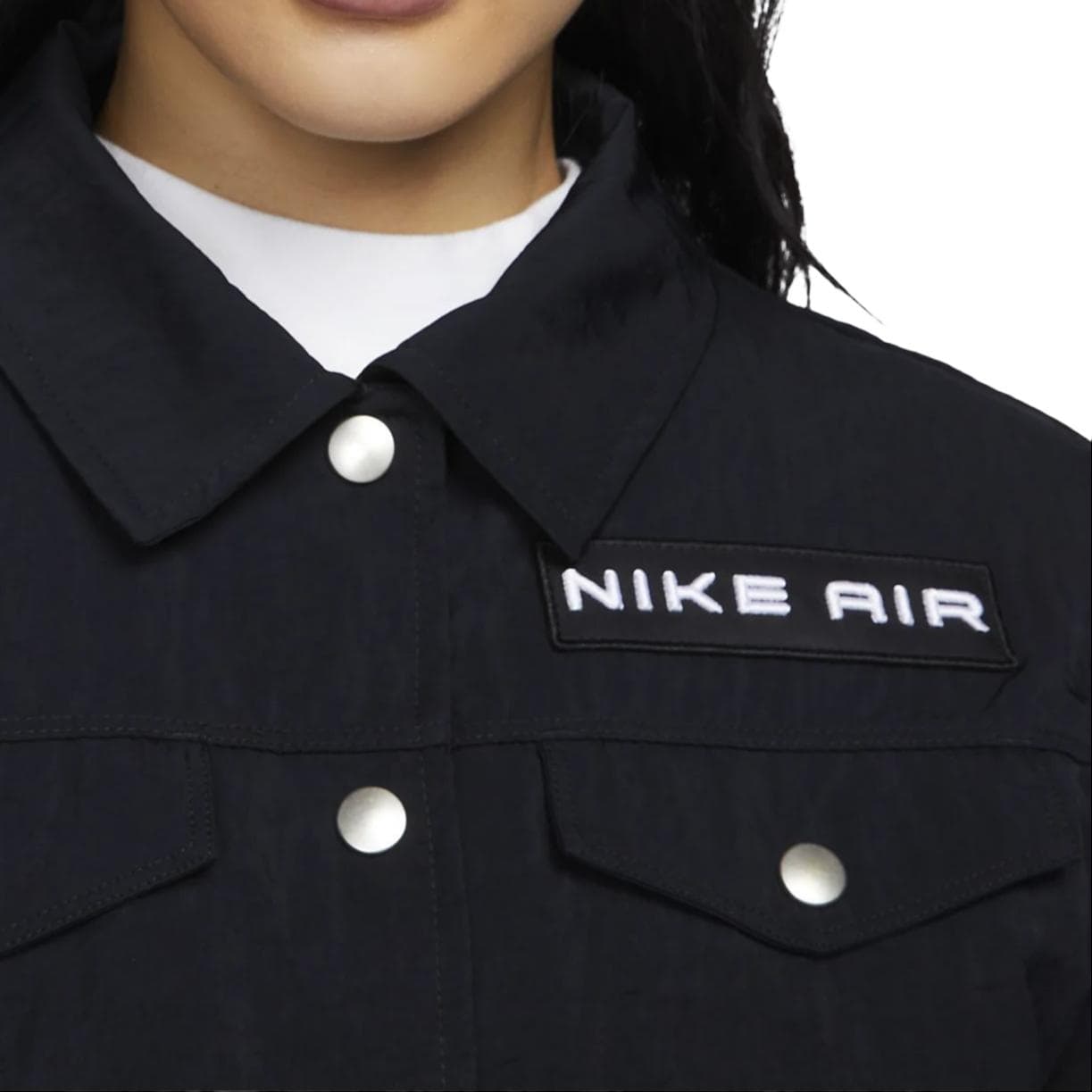 Куртка Nike Однотонная Куртка Женская Черная - изображение 6