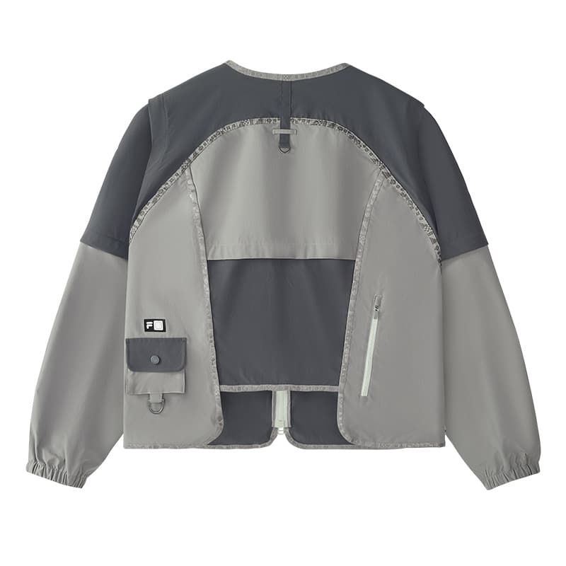 Куртка FILA FUSION Куртка Мужская Угольный Черный Серый - изображение 2
