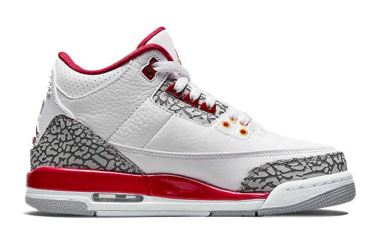 Кроссовки для баскетбола Jordan Air Jordan 3 Retro "Cardinal Red" GS - изображение 6
