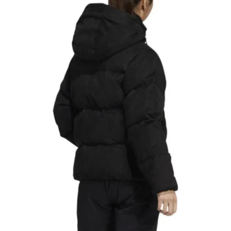 Пуховик adidas Logo Zip Hoodie Down Jacket Black Women - изображение 3