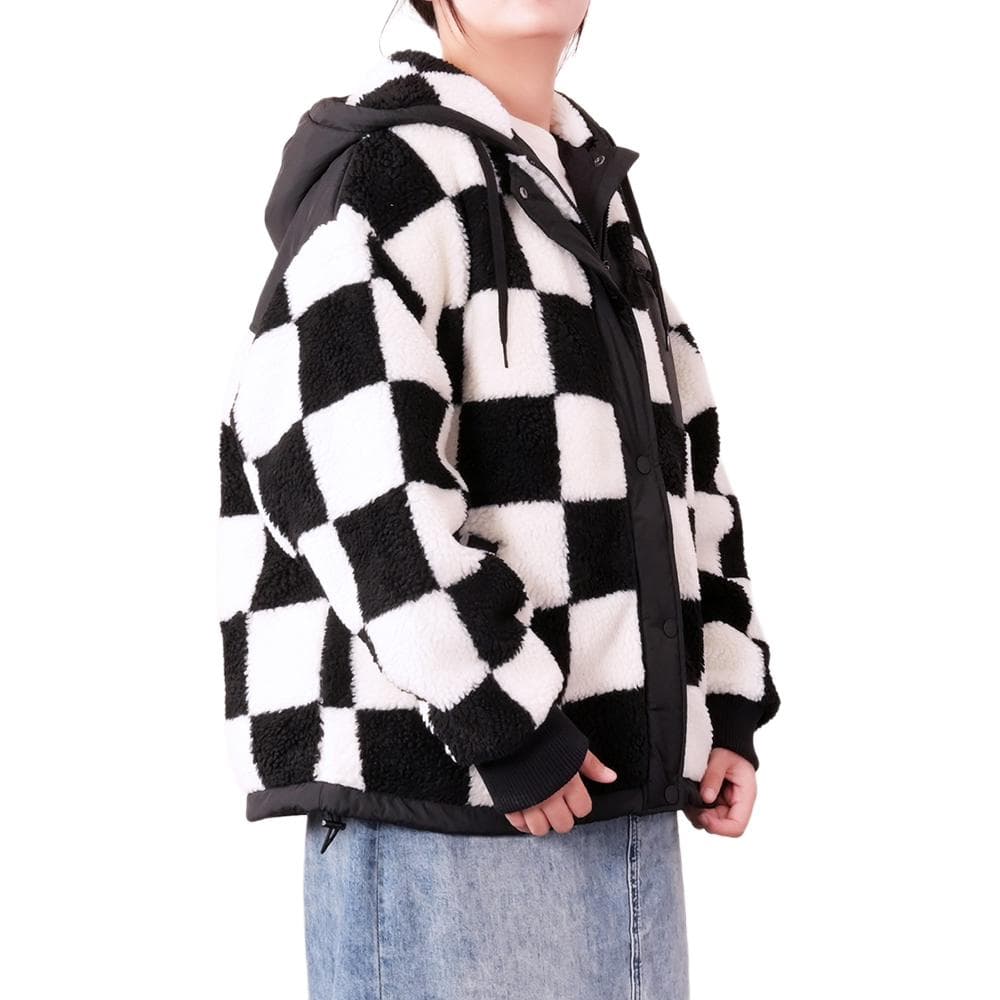 Пуховик Vans Checkerboard Sherpa Down Hoodie - изображение 4