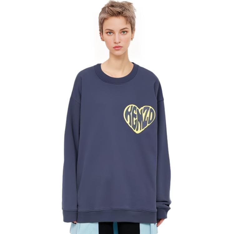 Худи KENZO Синий Женские Толстовка - изображение 4