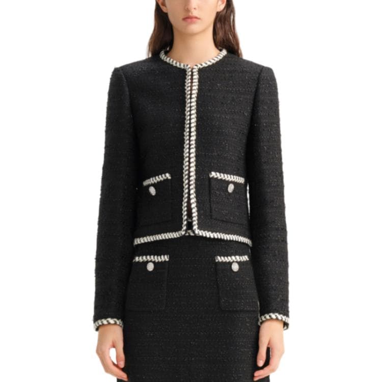 Куртка KARL LAGERFELD Куртки Пальто Женские Черный - изображение 4