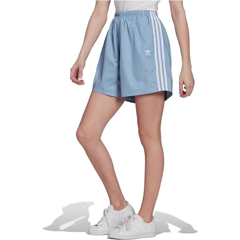 Adidas Небесно-голубые Женские Спортивные Шорты - изображение 2
