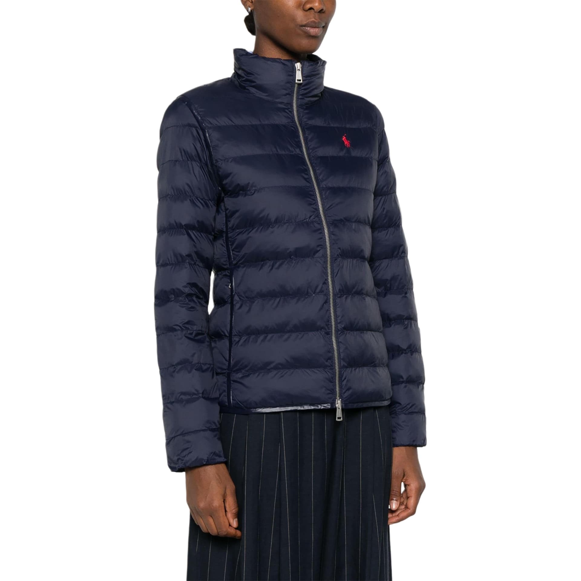 Polo Ralph Lauren SS24 Хлопковый пуховик женский морской синий - изображение 4