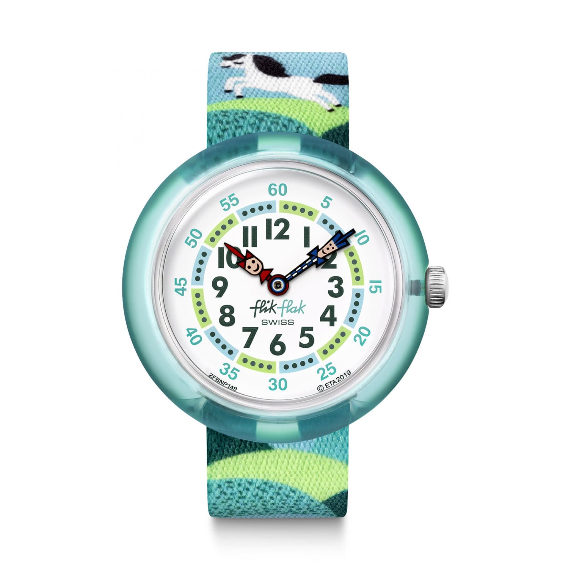 Часы SWATCH Flik Flak Кварцевый механизм 30 м водонепроницаемость детские часы 32 мм белый циферблат пластиковый корпус - изображение 1
