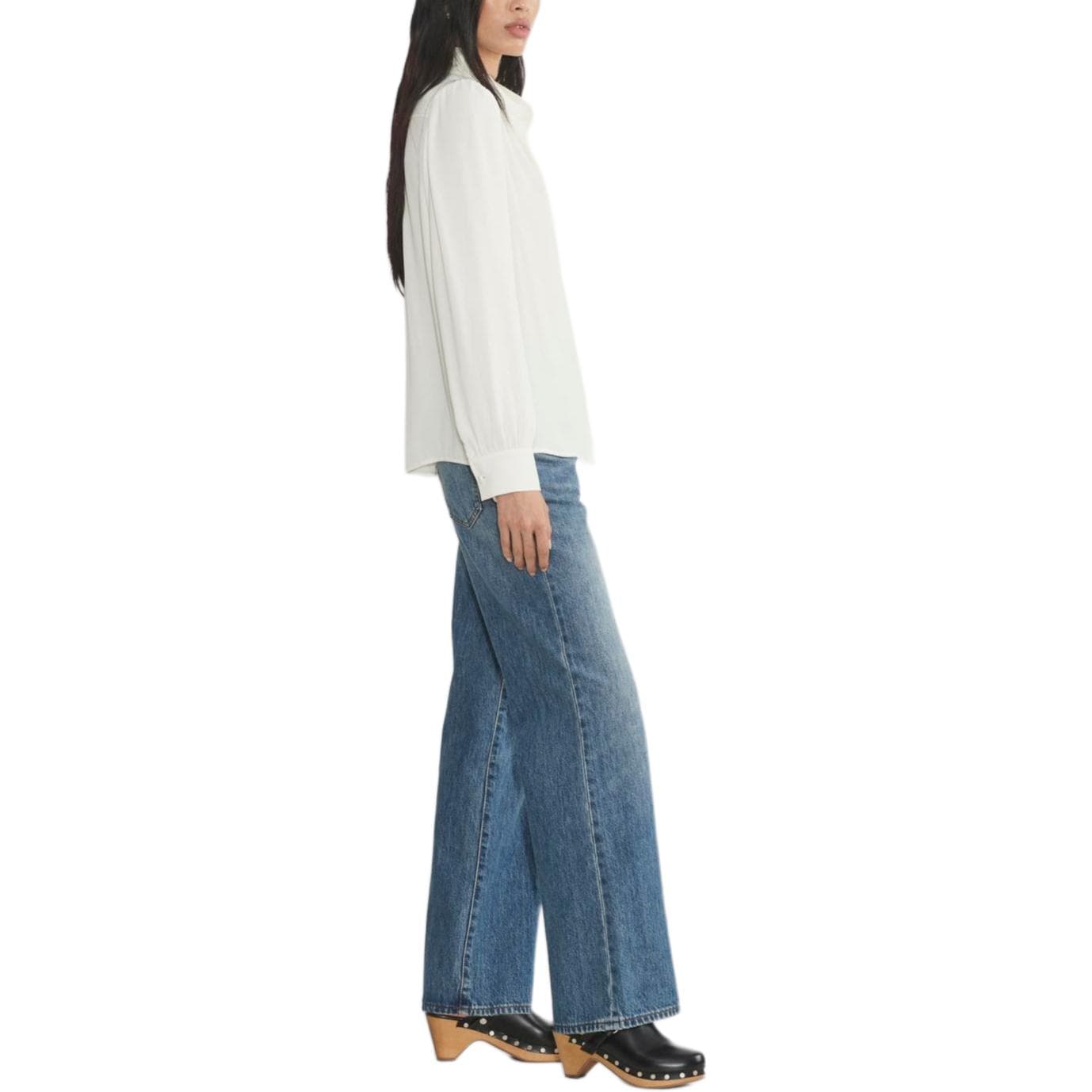 Блузка ARITZIA FW24 WILFRED Delphine Blouse Рубашка Женская Светлая Береза Светлая Береза - изображение 5
