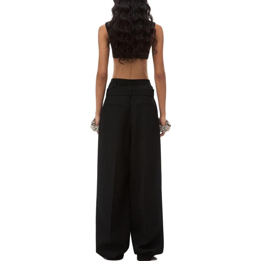 Штаны alexander wang Wool Low-Rise Tailored Trouser With Pre-Styled Logo Boxer Waistband - изображение 4