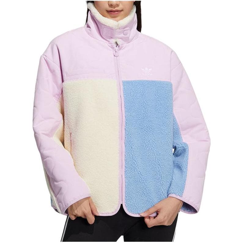 Куртка Adidas Originals Шерпа Куртка Женская Розовая - изображение 2