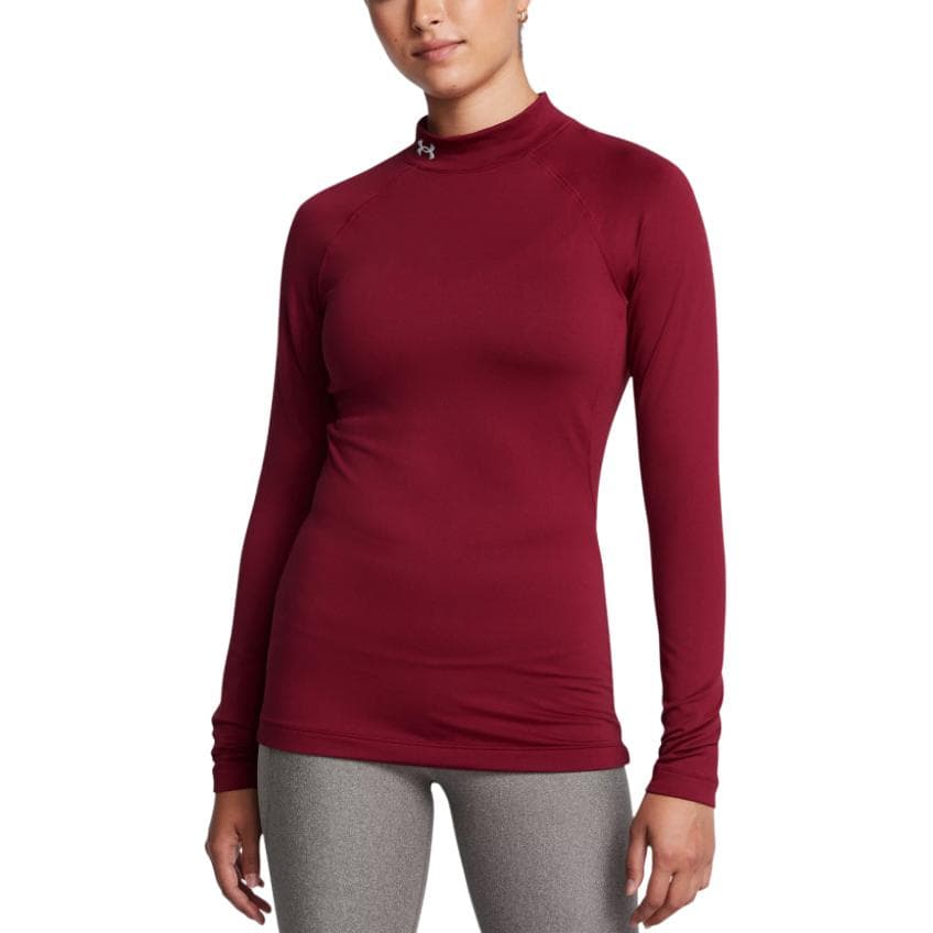 Футболка Under Armour ColdGear Реглан T-Shirt Женская Темно-Красная - изображение 3