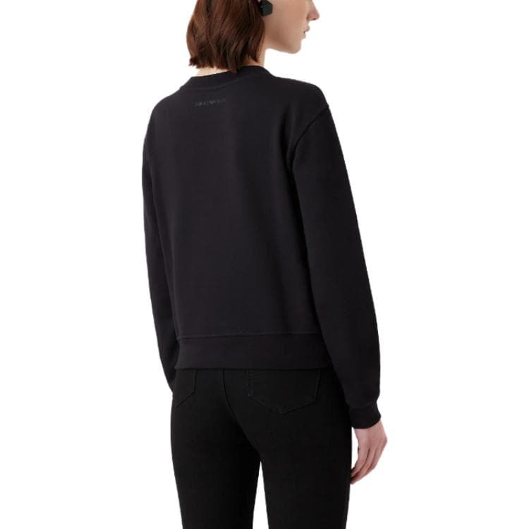 Кофта EMPORIO ARMANI SS23 Organic French Terrycloth Sweatshirt With Oversized Eagle Pattern - изображение 3