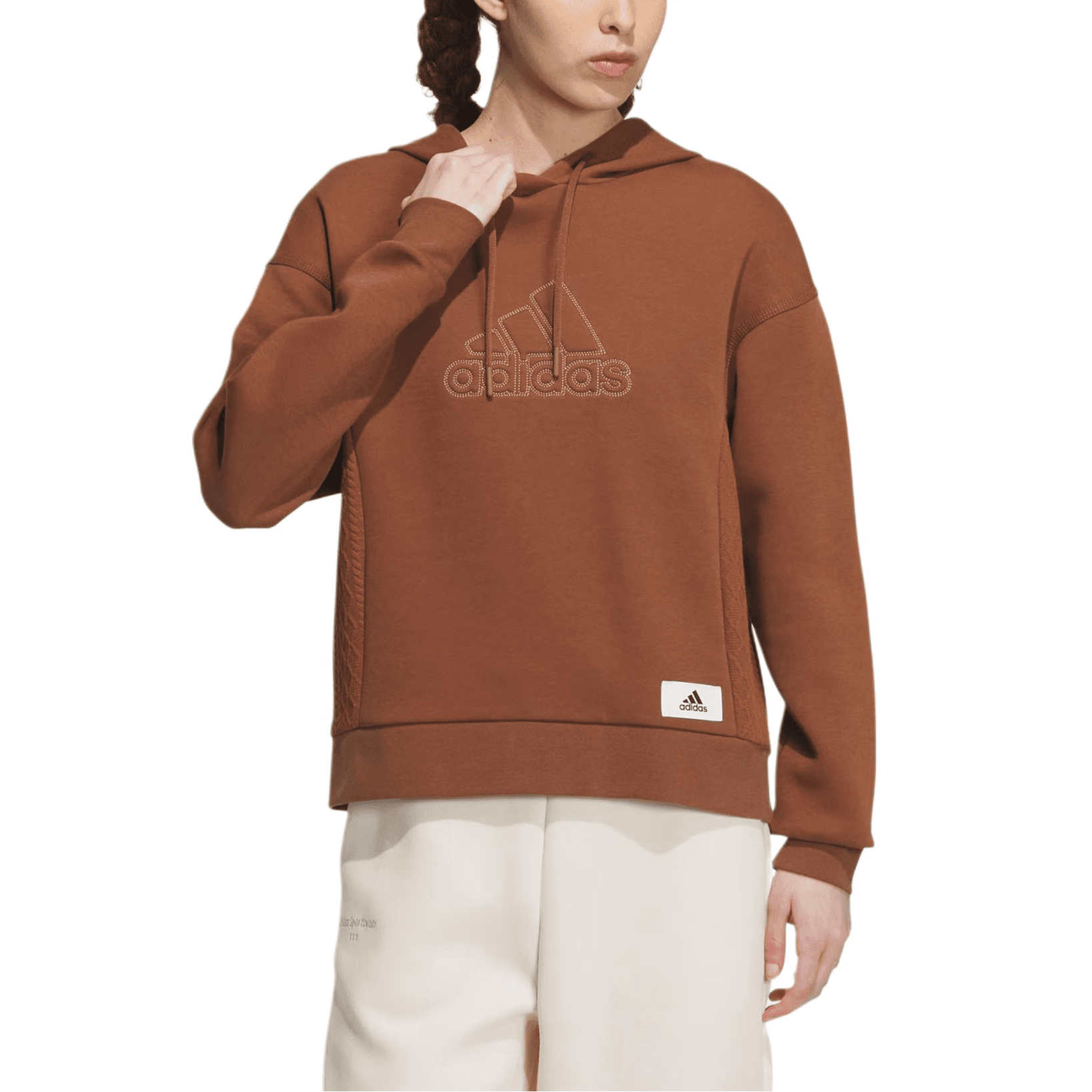 Кофта adidas Lounge Hooded Sweatshirt Logo - изображение 2