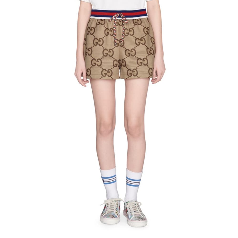 Шорты GUCCI SS22 Logo Knit Shorts - изображение 2