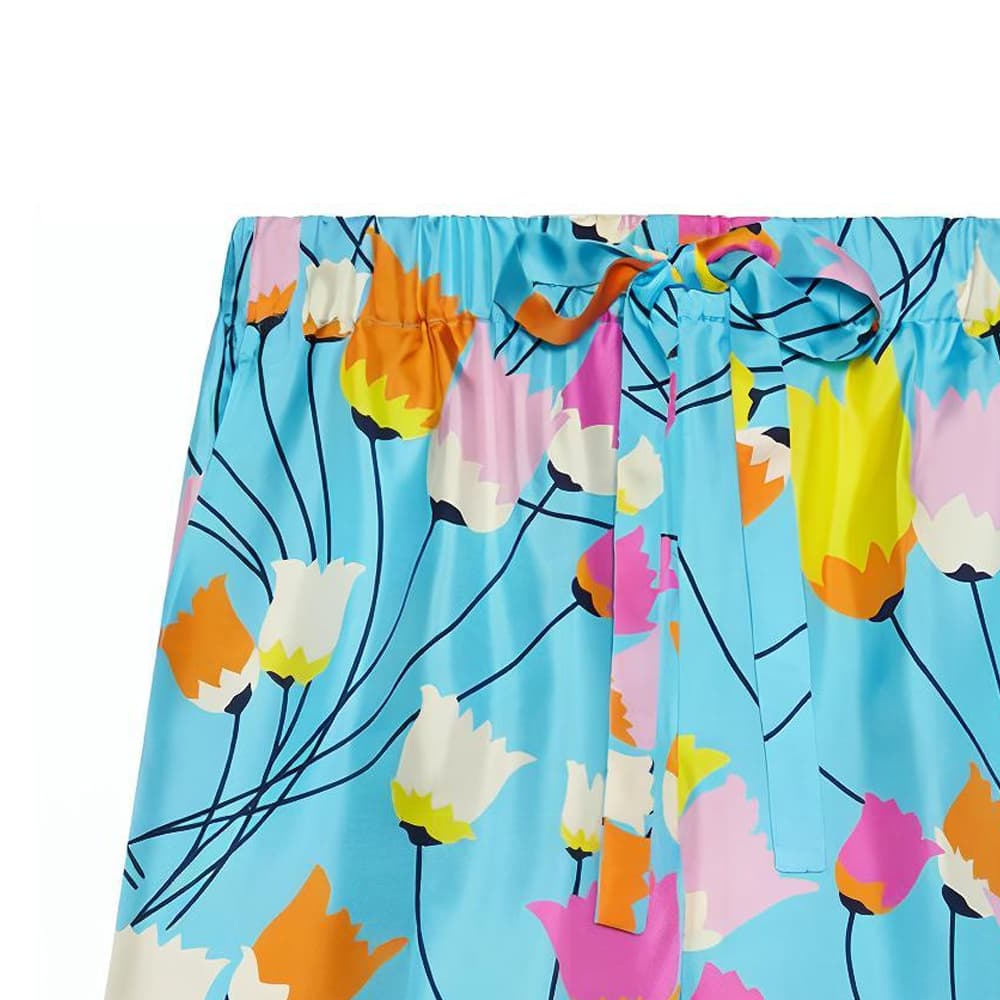 Шорты GUCCI SS21 Tulip Print Shorts Blue - изображение 2