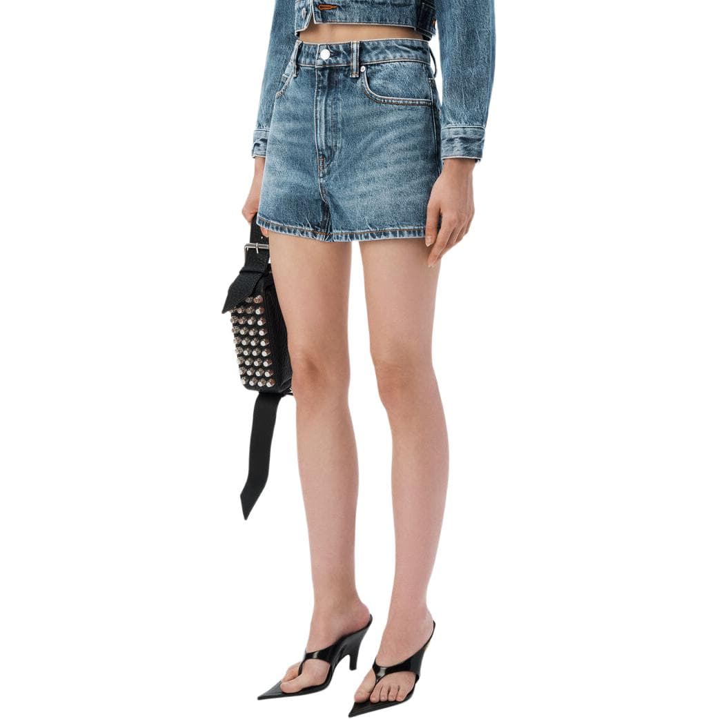 Alexander Wang Джинсовые шорты Женские Синие - изображение 5