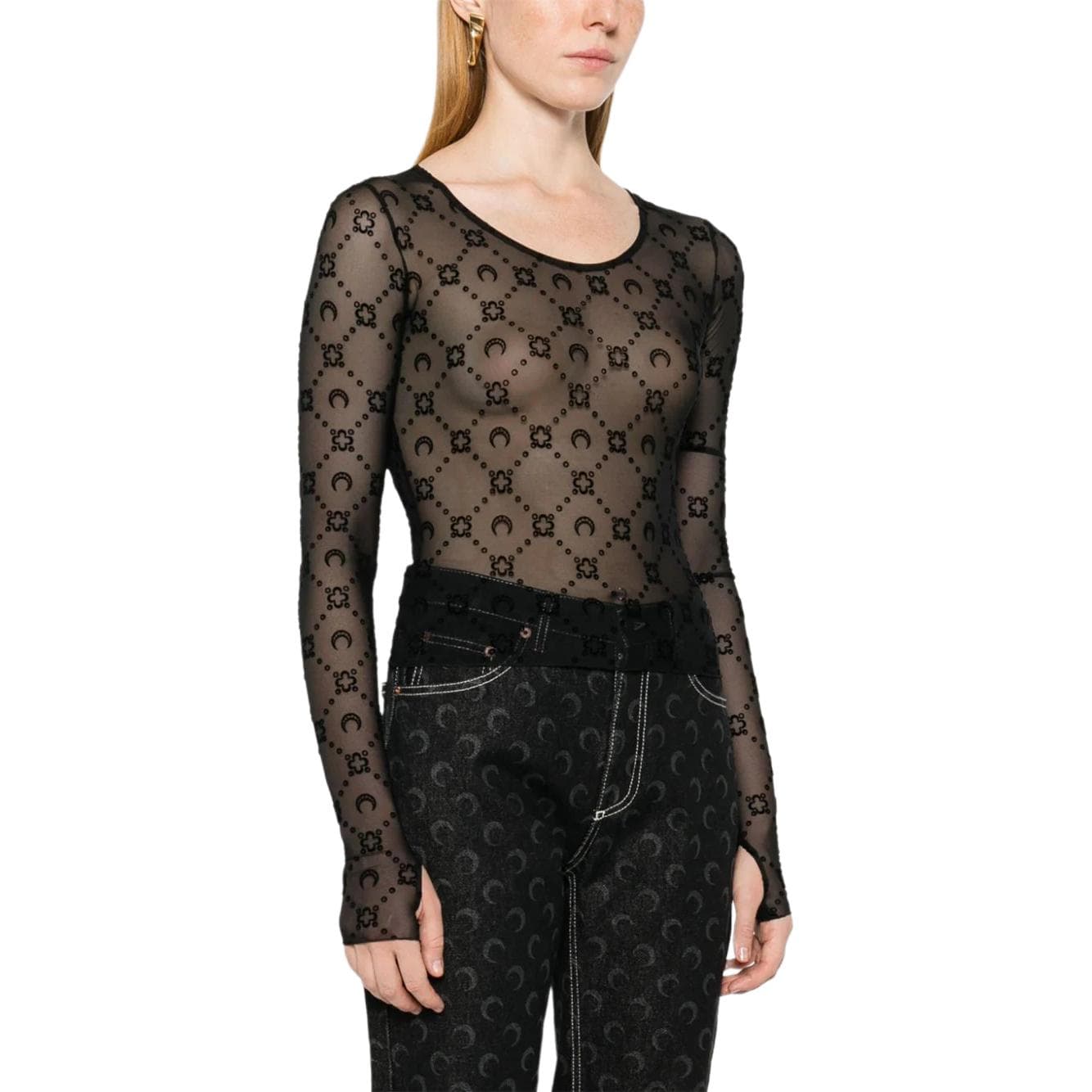 Футболка marine serre FW24 T - изображение 4