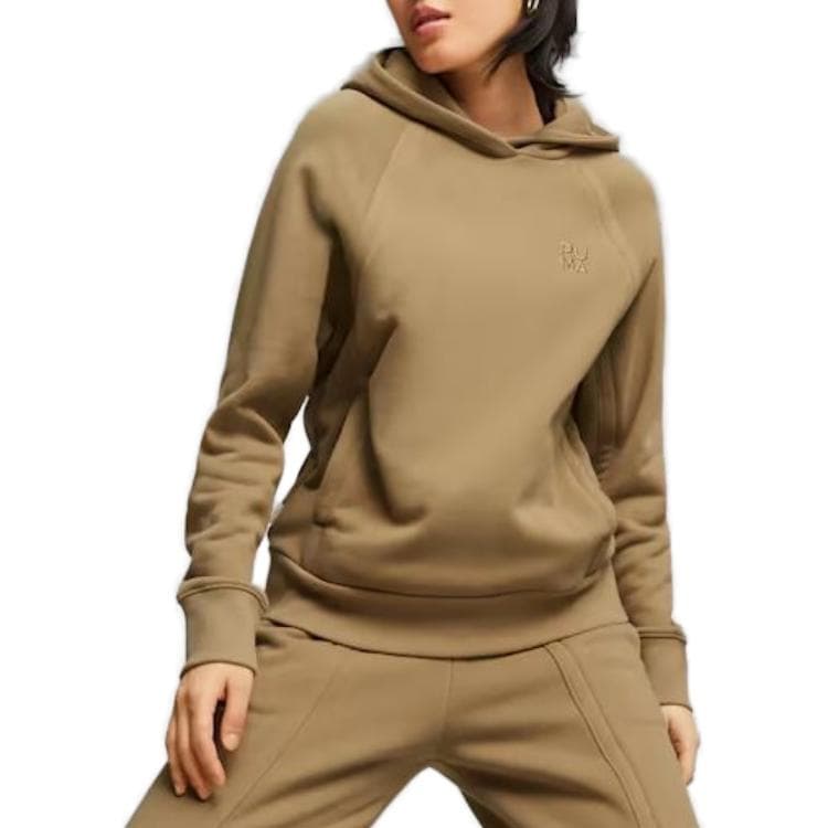 Худи PUMA Коричневый Женские Толстовка - изображение 3