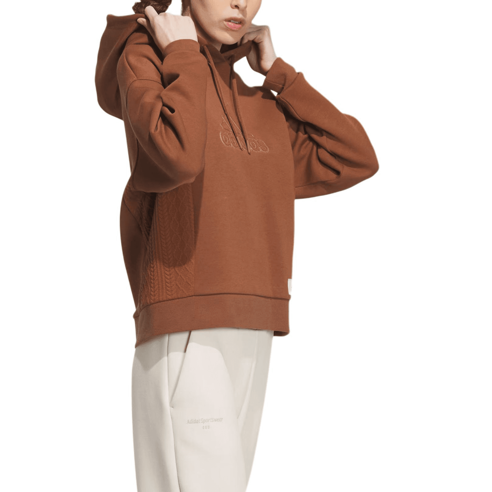 Кофта adidas Lounge Hooded Sweatshirt Logo - изображение 3