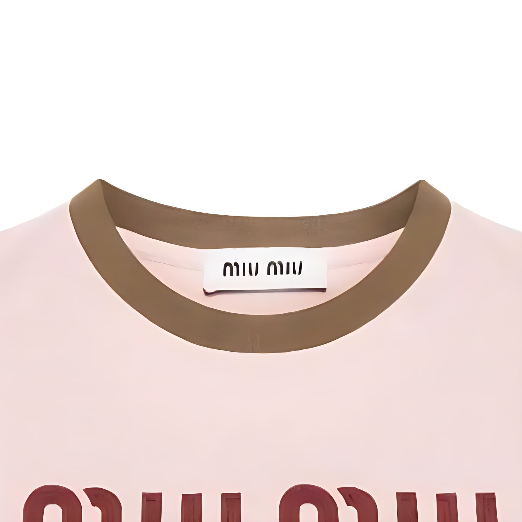 Футболка MIU MIU Logo SS24 T - изображение 5