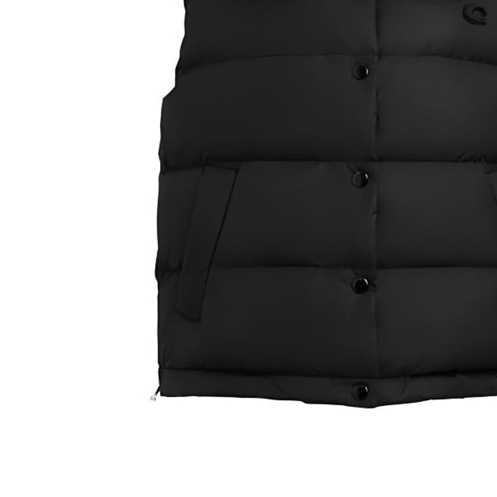 COACH FW23 Logo Embroidered Down Vest Black - изображение 5