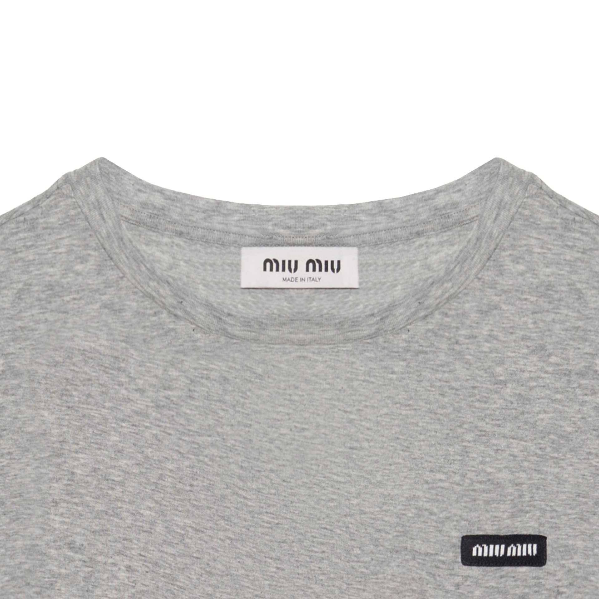Футболка Miu Miu Logo T-Shirt - изображение 7