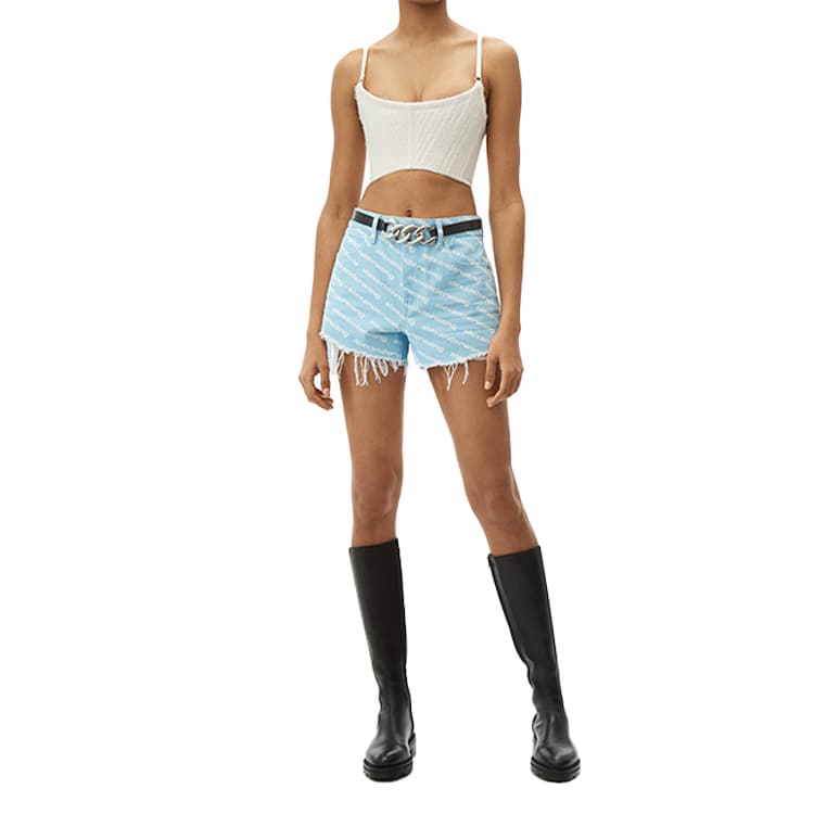 alexander wang SS22 Bite Shorts Blue - изображение 5