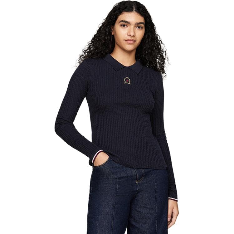 Кофта Tommy Hilfiger Трикотаж Женский Темно-Синий - изображение 2